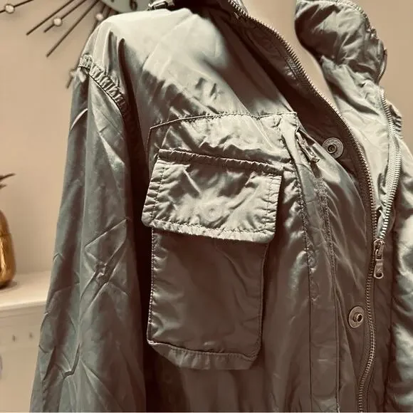 Michael Kors Hooded Anorak, snap closures, size M - Picture 4 of 10